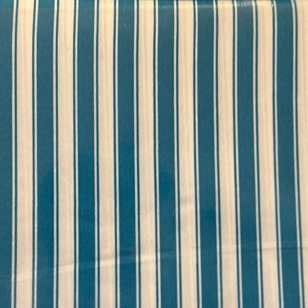 Traditional At Home 4 pc Twin Sheet Set Crayon Blue and white stripes.